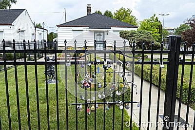 Michael Jackson Boyhood Home, Gary, Indiana Editorial Stock Photo