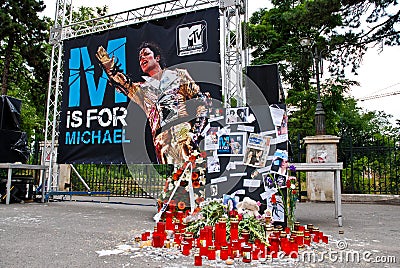 Michael Jackson Memorial Editorial Stock Photo