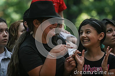 Michael Jackson`s fans Editorial Stock Photo