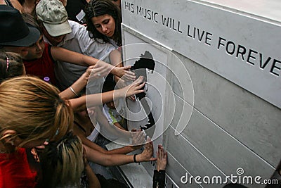 Michael Jackson's monument Editorial Stock Photo