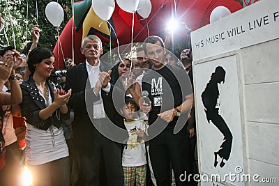 Michael Jackson's monument Editorial Stock Photo