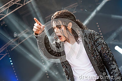 Michael Jackson tribute Editorial Stock Photo