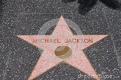 Michael Jackson, Walk of fame Editorial Stock Photo