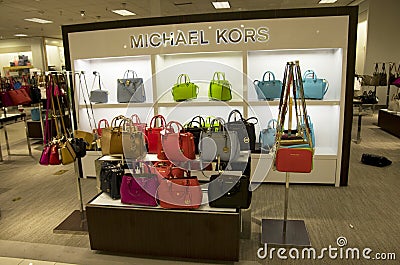 Michael Kors handbags department store Editorial Stock Photo