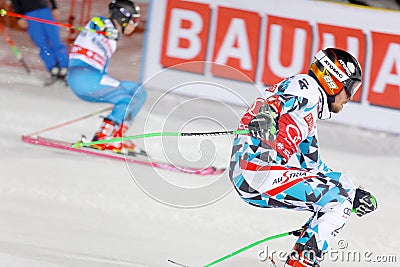 Michael Matt AUT in the parallel slalom downhill skiing Editorial Stock Photo