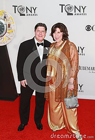 Michael McGrath and Toni DiBuono at the 2012 Tony Awards at the Beacon Theatre in Manhattan Editorial Stock Photo