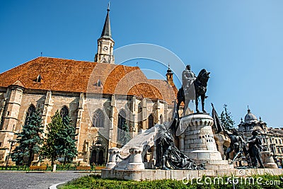 Michael's church in Cluj Napoca Stock Photo