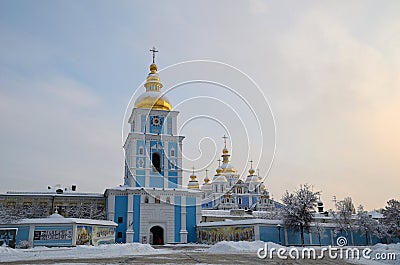 Michael's Golden Domed Cathedral Editorial Stock Photo