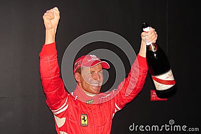 Michael schumacher at the MusÃ©e Grevin Editorial Stock Photo