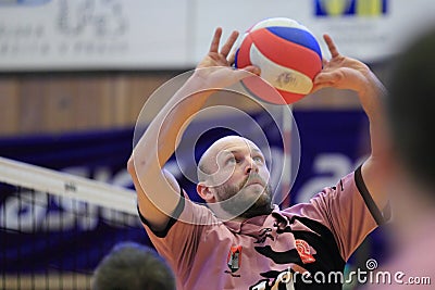 Michal Sladecek - volleyball Editorial Stock Photo