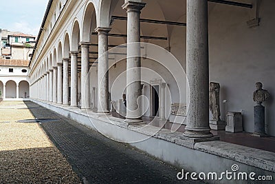 The National Museum of Rome â€“ Baths of Diocletian in Rome, Italy Editorial Stock Photo