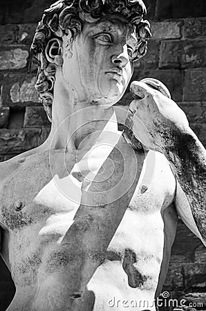 Michelangelo`s David, Florence Italy Stock Photo