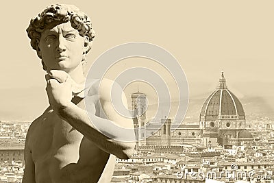 Michelangelo`s David Stock Photo