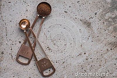 Ground Cloves in a Teaspoon Stock Photo