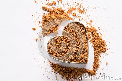 Taco Seasoning in a Heart Shape Stock Photo