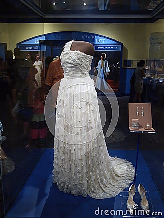 Michelle Obama's 2009 Inaugural Ball Gown Editorial Stock Photo