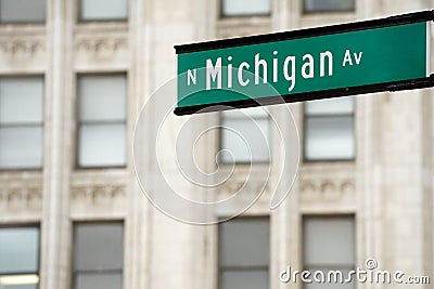 Michigan Ave Stock Photo