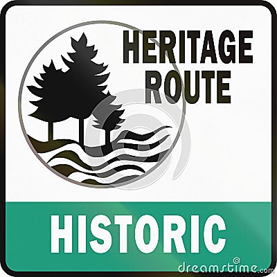 Michigan Historic Heritage Route Stock Photo