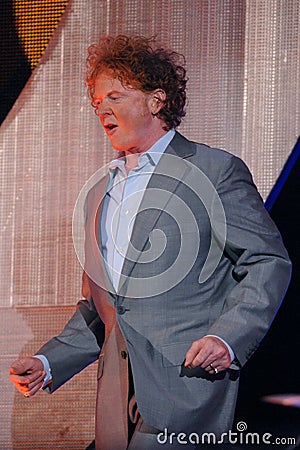 Mick Hucknall of Simply Red during the concert Editorial Stock Photo