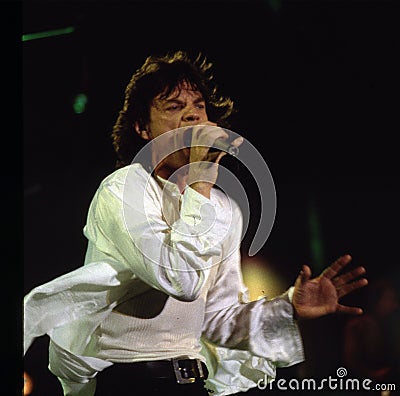 JAGGER AND THE ROLLING STONES Editorial Stock Photo
