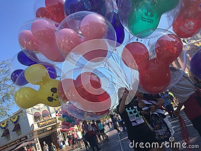 Mickey Mouse balloons Disneyland Los Angeles USA Editorial Stock Photo