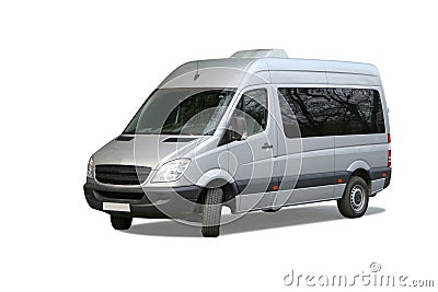 Micro bus Stock Photo