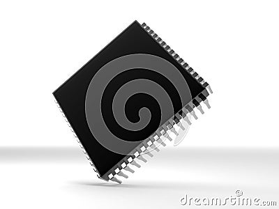 Micro chip Stock Photo