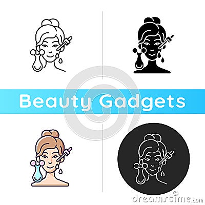 Micro current massager icon Vector Illustration