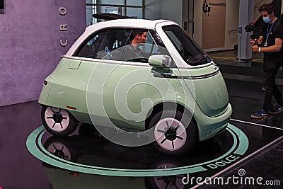 IAA Mobility 2021 - Microlino 2.0 Editorial Stock Photo