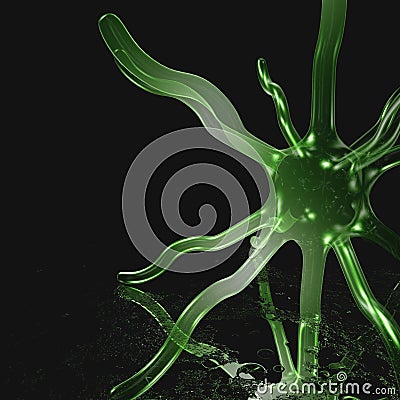 Micro Organism o 8 Green o Stock Photo