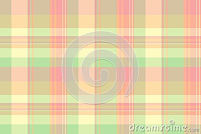 Micro plaid texture background, creative textile tartan fabric. Hounds tooth seamless pattern vector check in light and orange Vector Illustration