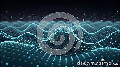 micro science Physics Wave Micro, science, physics, wave, digital, visualization, abstract, technology, pattern, light create Stock Photo