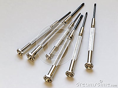 Screwdrivers micro Stock Photo