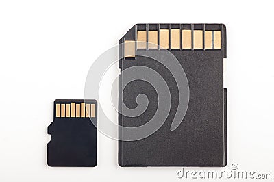 Micro sd card Stock Photo