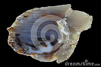 Cross section of agate Stock Photo