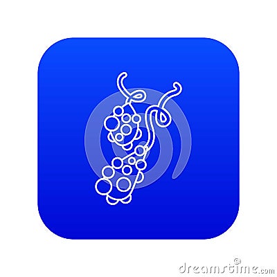 Micro vibrio icon blue vector Vector Illustration