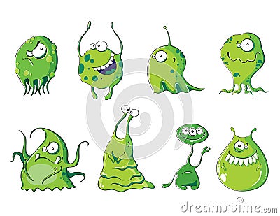 Microbes Vector Illustration