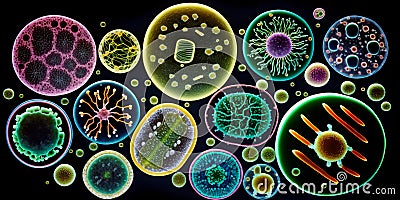 microbes and viruses to study their structure and evolution Generative AI Stock Photo