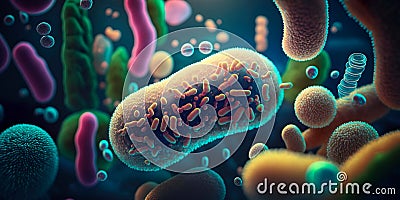 microbes and viruses to study their structure and evolution Generative AI Stock Photo