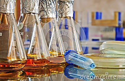 Microbiology laboratory Stock Photo