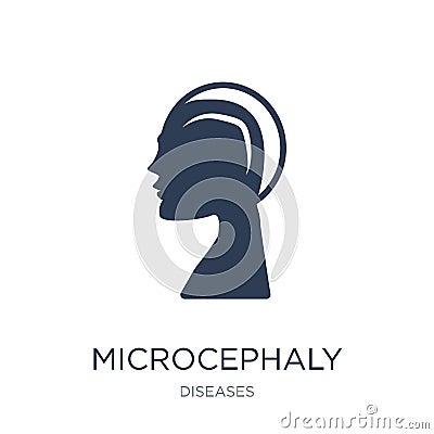 Microcephaly icon. Trendy flat vector Microcephaly icon on white Vector Illustration