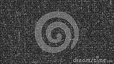 Microchip diagram with moving lines. Animation. Movement of networks and pulses inside computer board. Diagram inside Stock Photo