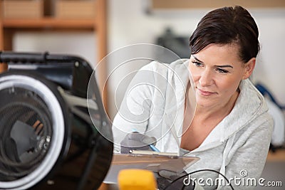 microchip production factory technological process Stock Photo