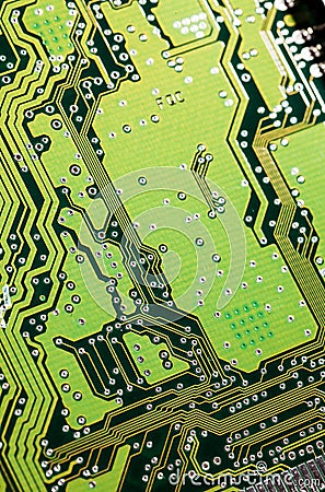 Microchips Details Stock Photo