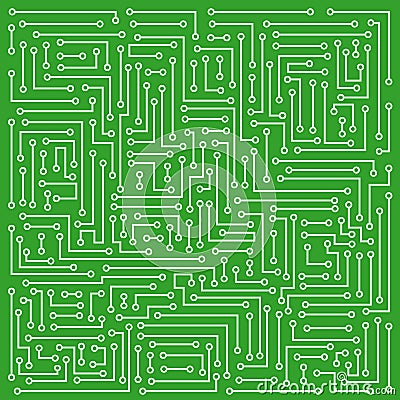 Microcircuit Vector Illustration