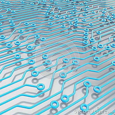 Microcircuit chip scheme as abstract background Stock Photo