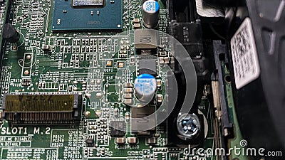 microcircuits, transistors, close-up Stock Photo