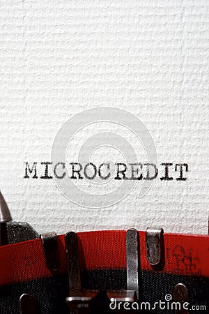 Microcredit concept view Stock Photo