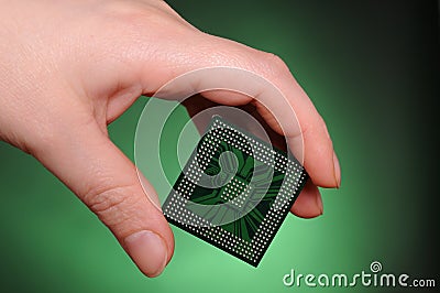 Microelectronics concept Stock Photo