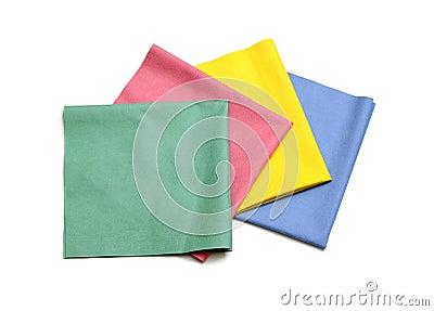 Microfiber cloths Stock Photo
